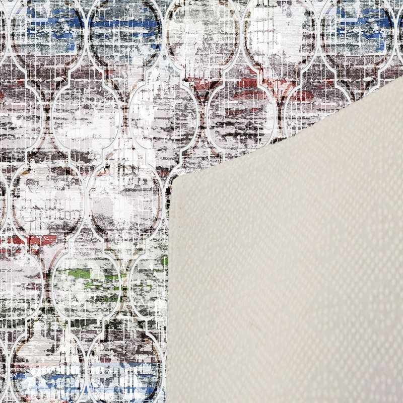 Luxurious 3D Printed Woven Carpet, 55.1 x 86.6 inches | 100% Polyester, Antibacterial, Machine Washable | Non-Slip PVC Felt Dot Underside, 0.3 in Pile Height | Perfect for Living Room, Bedroom & Home Decor