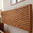 Queen Premium Solid Wood Platform Bed Frame, Walnut Finish with Sculpted Spearhead Headboard – Mid-Century Modern Style, 800lbs Capacity, All Mattress Support, No Box Spring Needed-112609345-112609343