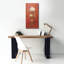 «White Hydrangea On Red» par Danhui Nai, art mural sur toile-1451846660