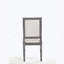 Ensemble de 2 chaises d'appoint Classic au fini gris, siège et dossier rembourrés pour une expérience culinaire confortable