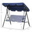 Balancelle d'extérieur 3 places avec coussin amovible Outsunny