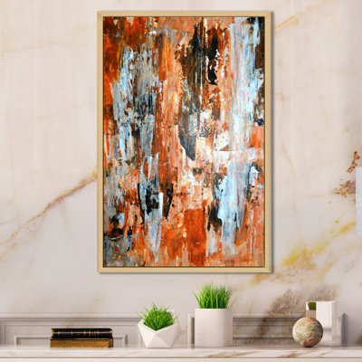 «Brown Meets Tan Modern Art» - Décoration murale moderne et contemporaine sur toile