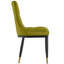 Chaise Parsons rembourrée et revêtue de velours-1346321228