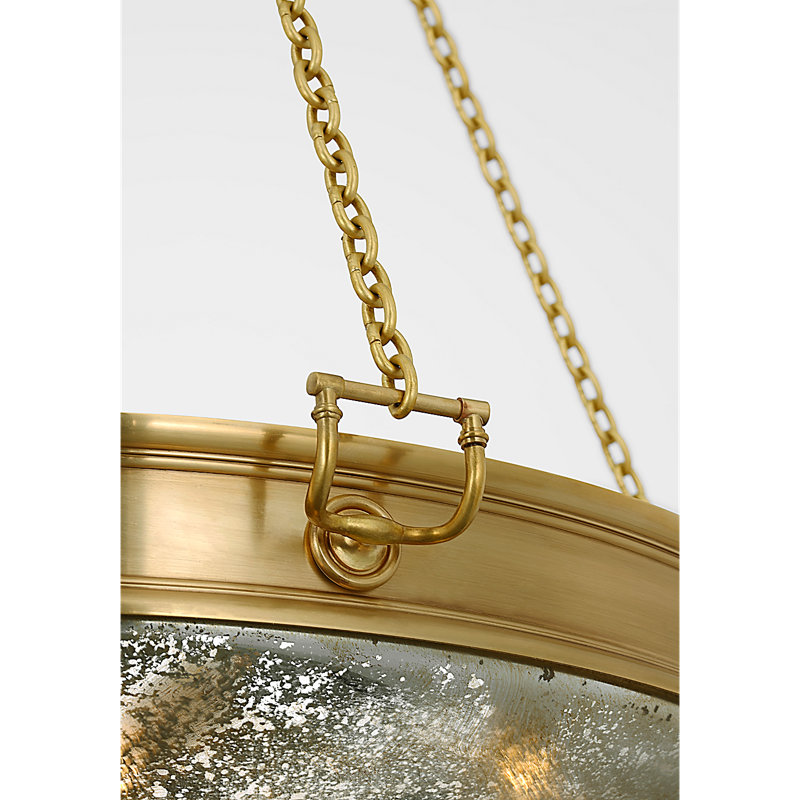 Quinn 28" Chandelier by Marie Flanigan, Soft Brass, 6 Lights