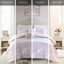 Édredon à motif cachemire floral rose double / grand, 2 taies décoratives et coussins, taies d'oreiller en tissu doux et soyeux