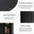 47” Round Dining Table For 4, Wood Farmhouse Kitchen Table For Living Room, Dinner, Chamfered Edge 1.18" Thickness Tabletop-1542690567