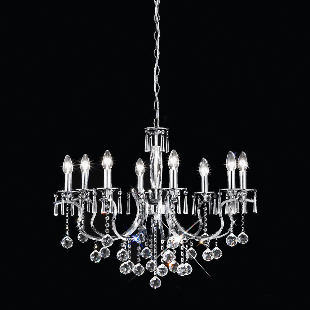 8-Light Candle-Style Chandelier