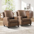 31.1'' Wide Classic and Overstuffed Soft Push Back Recliner with Nailhead Trims (Set Of 2)