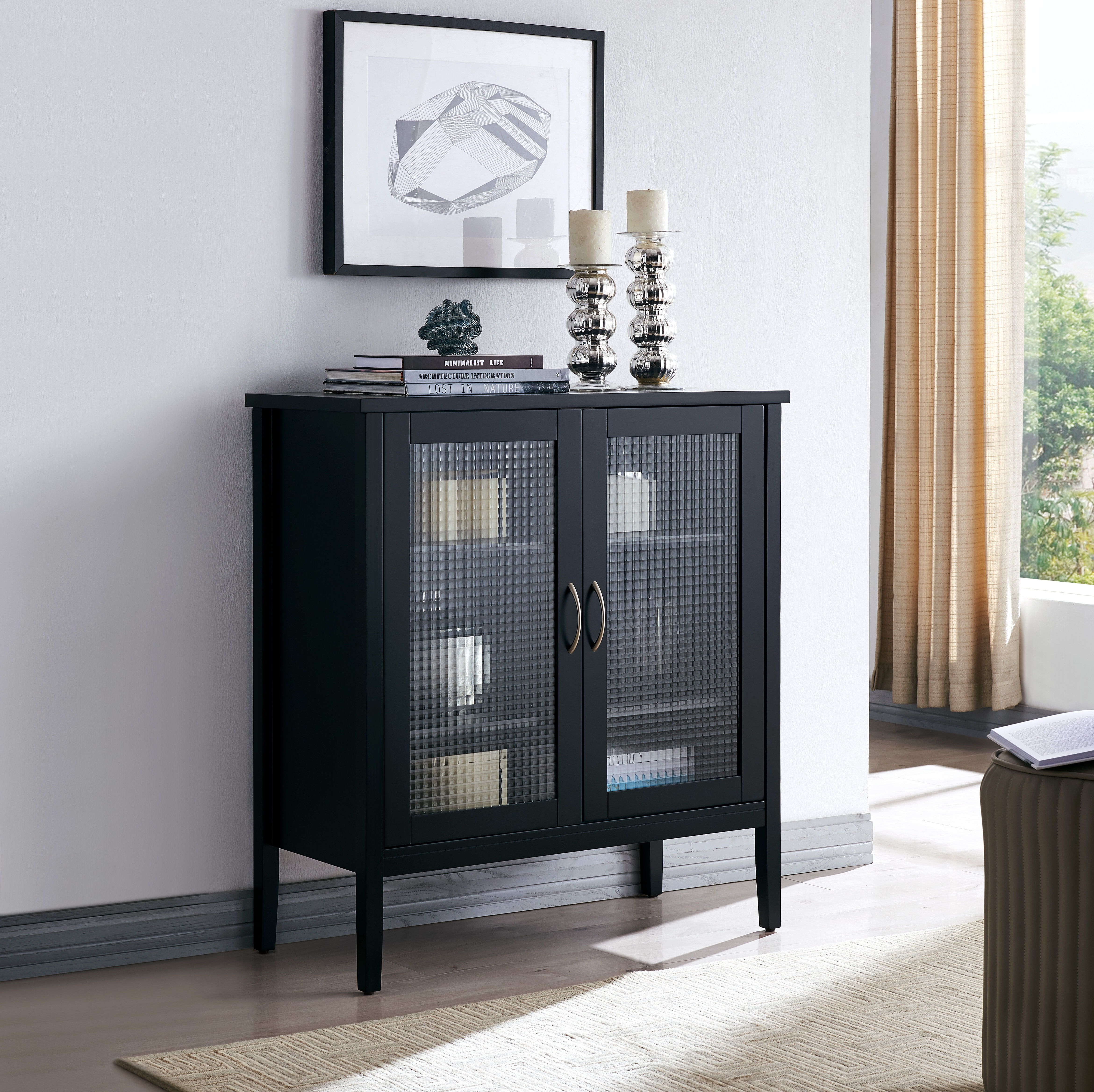 Luder 2 door store accent cabinet