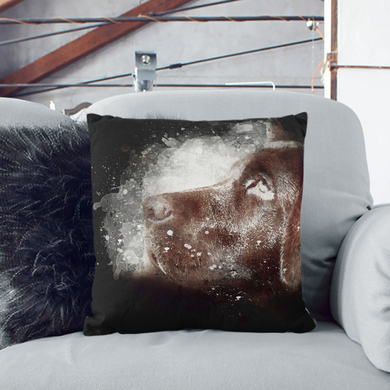 Square Throw Cushion, 40cm H x 40cm W x 15cm D