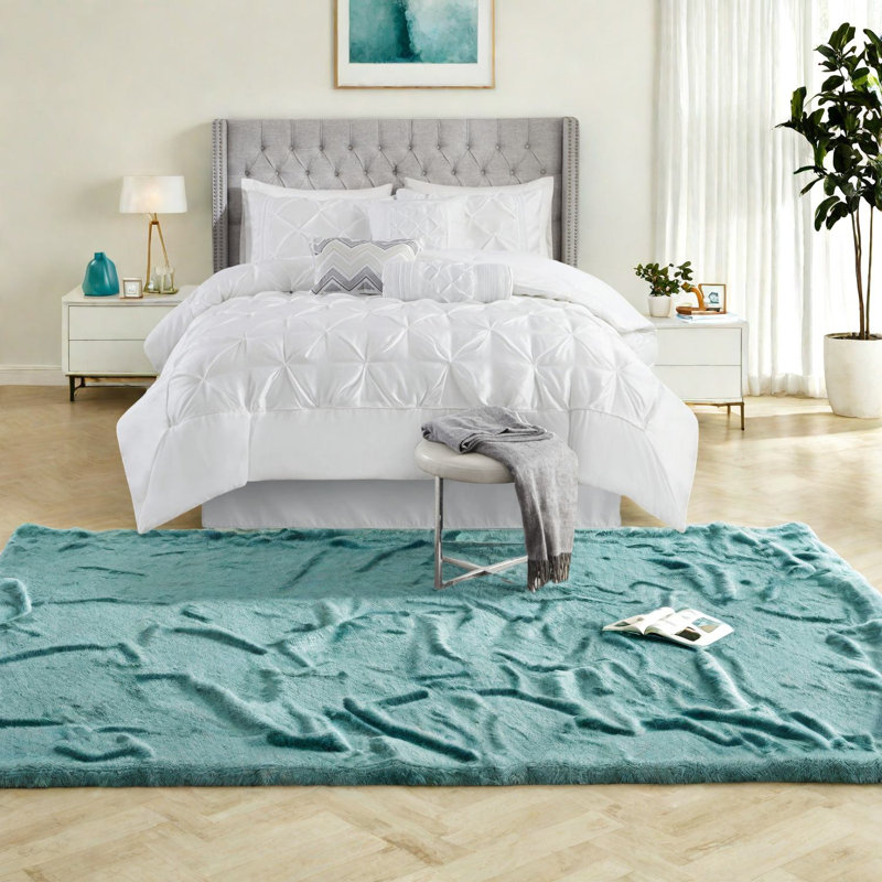 Ensembles de literie pour grand lit blanc élégant, conception capitonnée en polyester, décoration de chambre sophistiquée