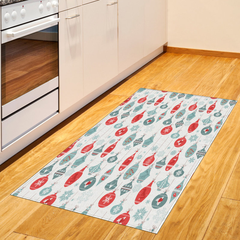 Tapis décoratif rétro en fibres à haute densité, Rectangle 2 pi 7 po x 5 pi