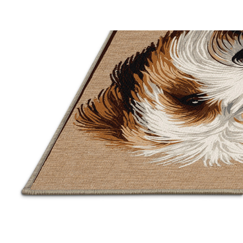 Washable Spinone Italiano Dogs Area Rug, Rectangle 8' x 12'