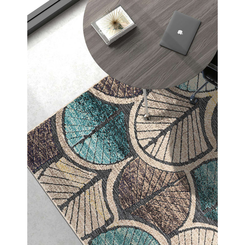 Wrought Studio Diab Marelda Indoor/Outdoor Area Rug, Rectangle 5'1" x 7'1"