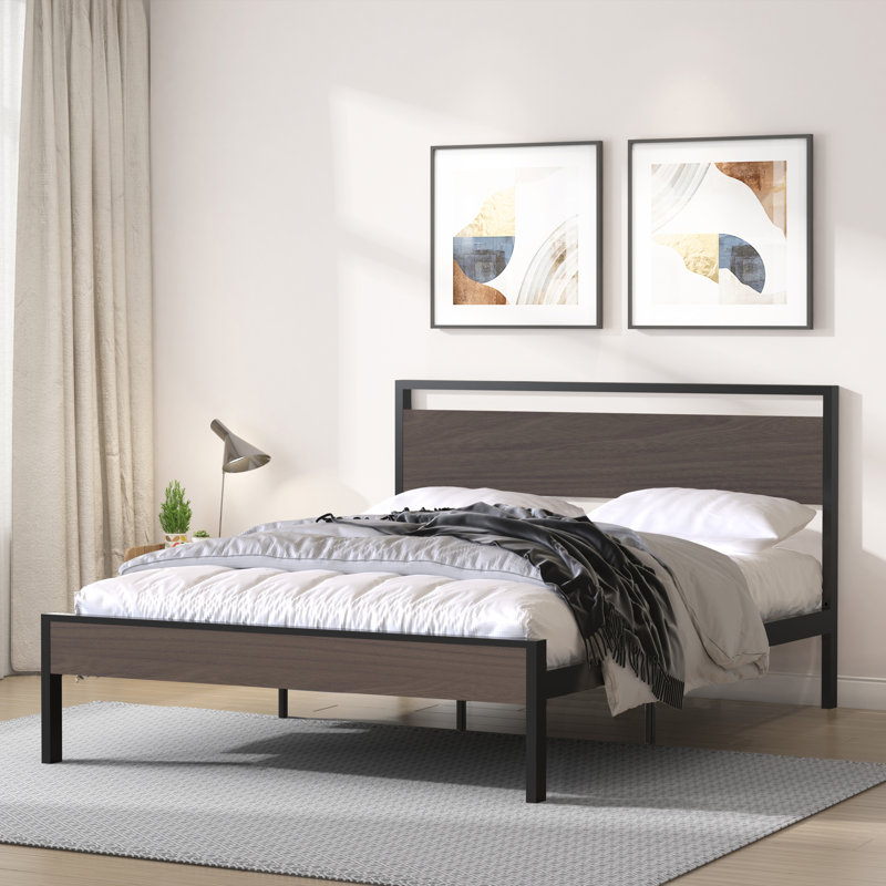 Ceres Metal And Wood Queen Bed
