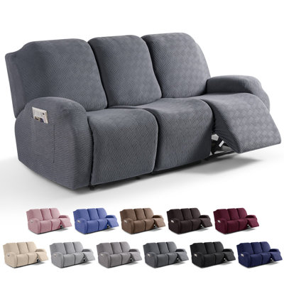 Couvre-fauteuil inclinable avec coussins élastiques pour enfants 3 pièces Wald
