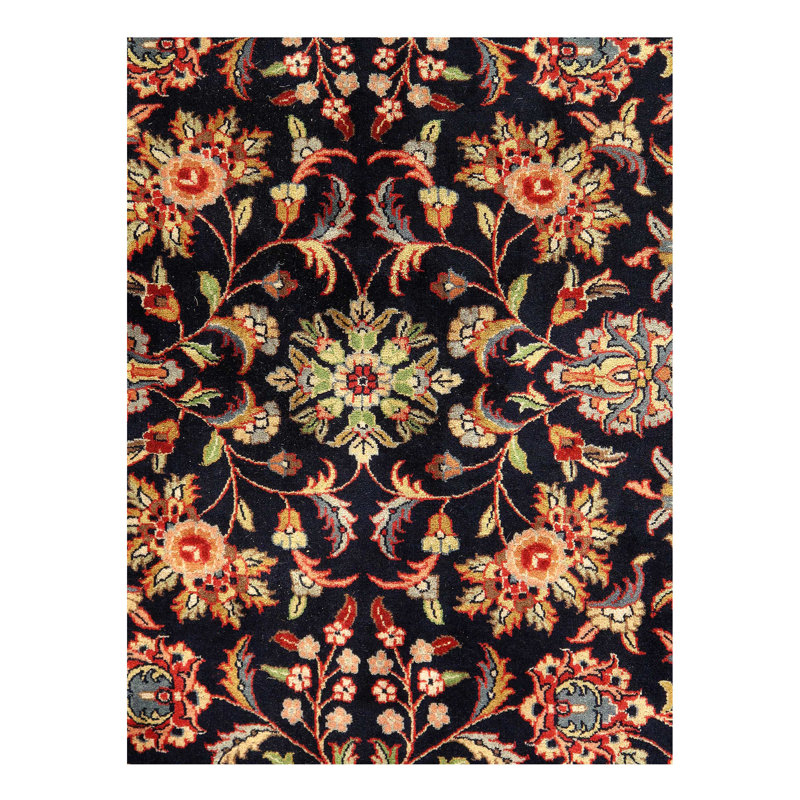 Kashan Wool Oriental Area Rug