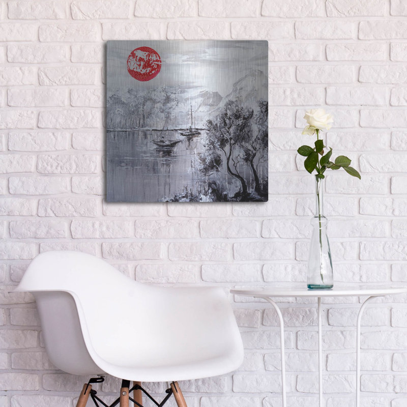 «Reflection Serenity», art mural en métal, H 24 po x l 24 po