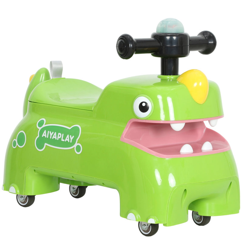 HOMCOM Floor To Floor Ride On, Green