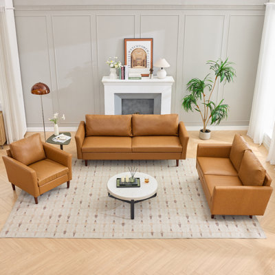 Bobur 3 - Piece Living Room Set