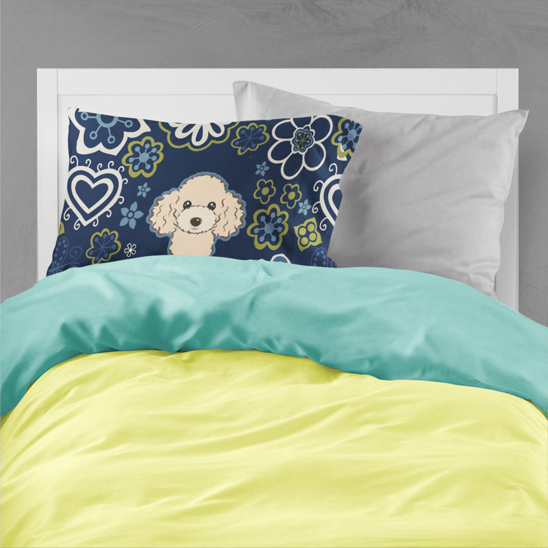 Taie d’oreiller floral, Caniche Buff