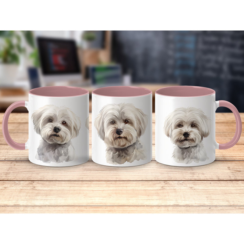 Adorable Maltese Dog Design 11oz Coffee Mug, 2