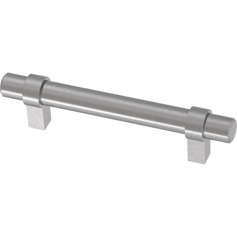 Simple Wrapped Stainless Steel Bar Cabinet Drawer Pulls (Set of 10)
