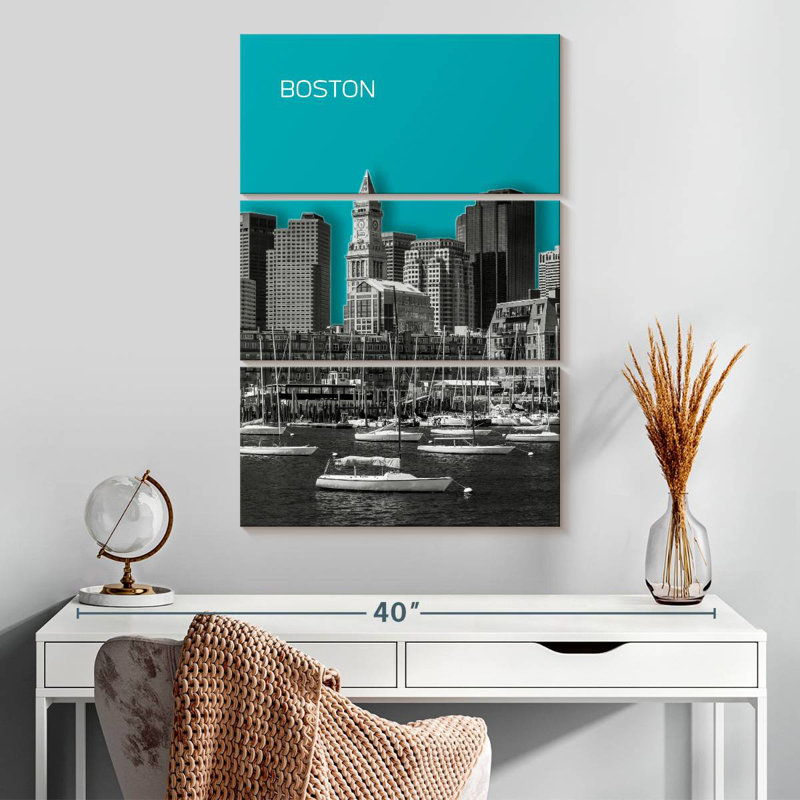 Horizon moderne de Sirci à Boston, H 32 po x l 20 po