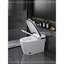 Toilette intelligente de luxe avec siège de bidet intégré, siège de toilette ouvert / fermé intelligent, capteur de pied, affichage à DEL, veilleuse, eau chaude et sécheuse, blanc