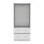Armoire avec portes doubles, 2 tiroirs et tringle-236481374