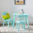 Square Table Portable Plastic Dining Card Table And Chair Set