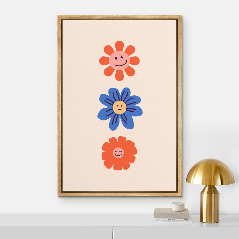Lumineux animaux BCBG souriant nature marguerite fleurs enfants culture Pop moderne Art Pop Art, décoration de chambre de fille