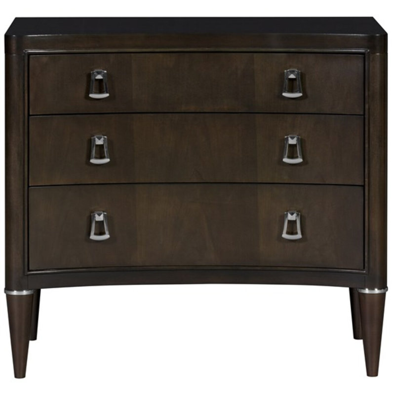 Lillet 3 - Drawer Solid Wood Nightstand