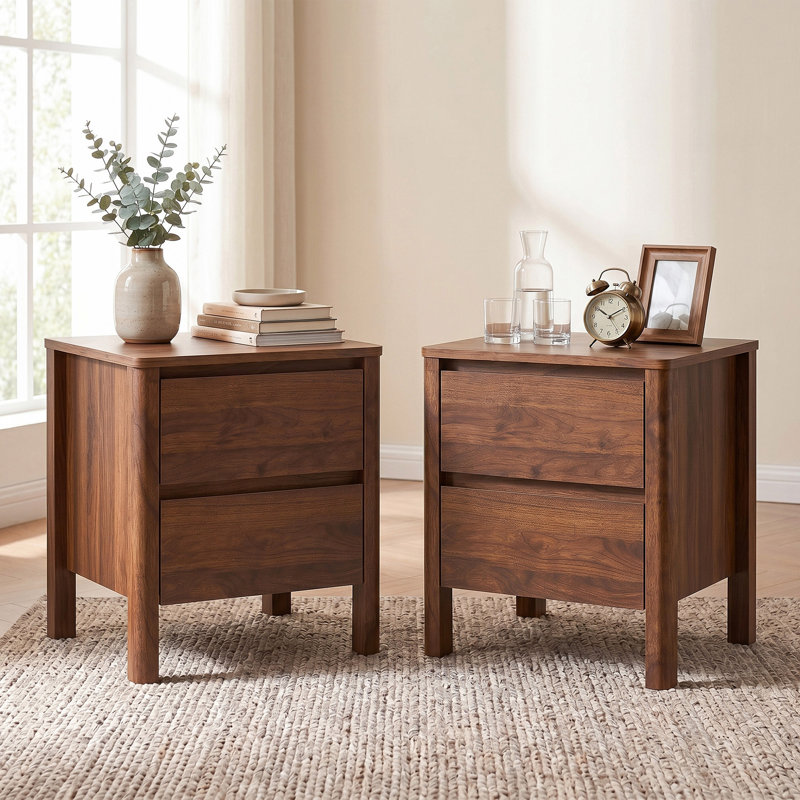 2-Drawer Nightstand (Set Of 2)