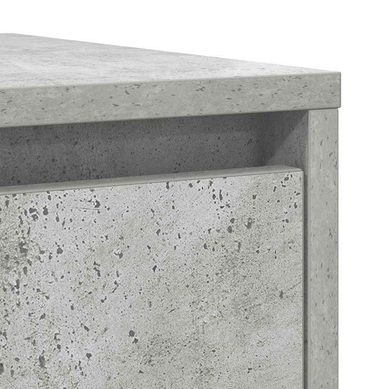 Sideboard 29.5X34x76 Cm Engineered Wood, Concrete Grey