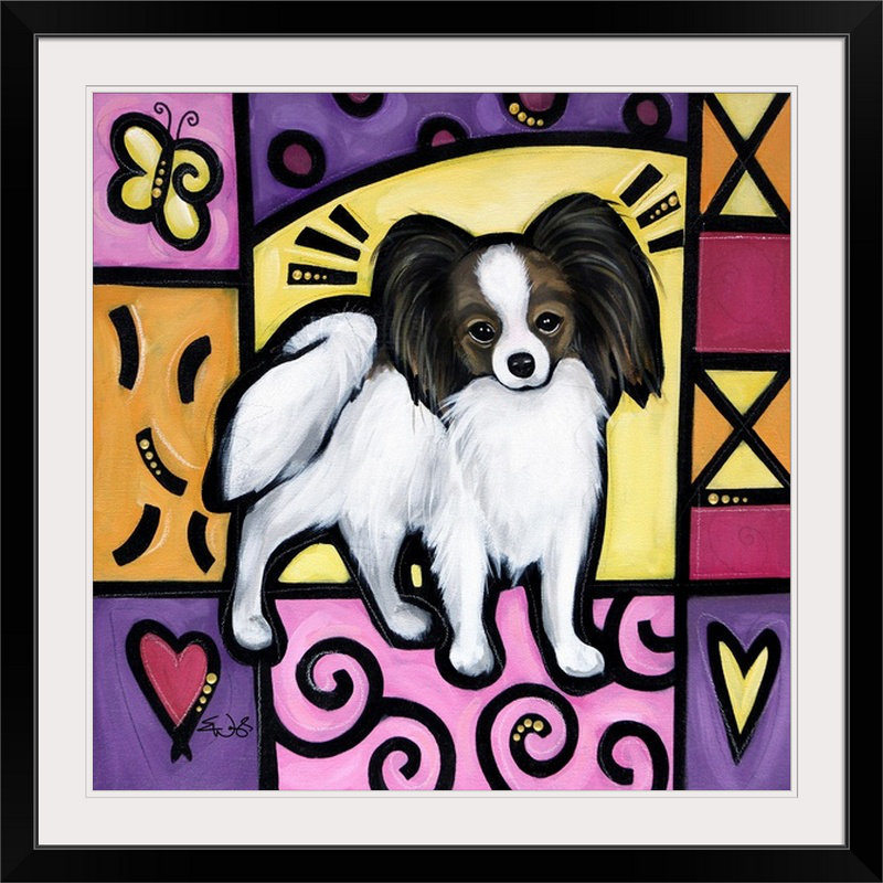 «Papillon Pop Art» par Dunadry - impression d'art graphique, H 35 po x l 35 po x P 1,5 po, Toile