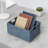 Hand-Woven Paper Rope Storage Baskets, Set Of 2 Collapsible Wicker Organizer Bins For Shelves, Foldable Cube Baskets For Bathroom, Living Room, And Kitchen Organization-268347838