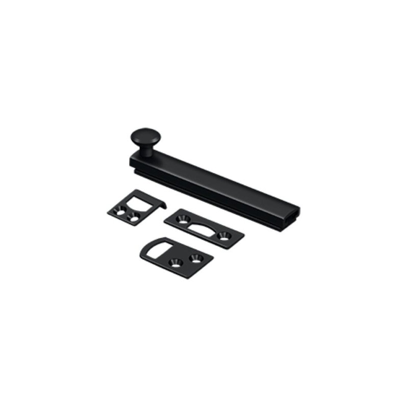Deltana 4SBCS15 4" Surface Bolt, Concealed Screw, HD in Brushed Nickel, Brushed Nickel