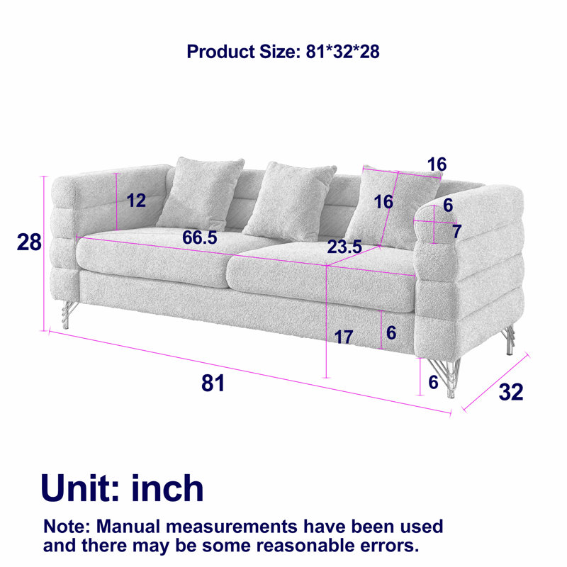 Canapé modulaire à assise profonde en tissu compressible, canapé modulaire