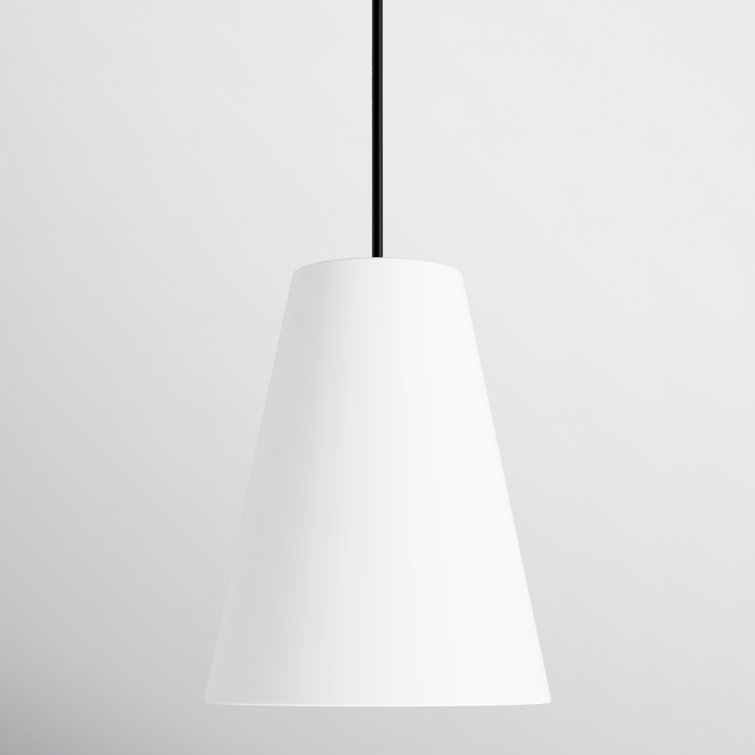 Grove Single Light Linen Blend Dimmable Pendant