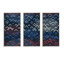 Bleu, blanc, rouge, triangles géométriques I, ensemble de 3 toiles encadrées-2012431607-2012431603