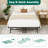 14'' Black Metal Platform Bed Frame With 12 leg-support, No Box Spring Needed, King Size