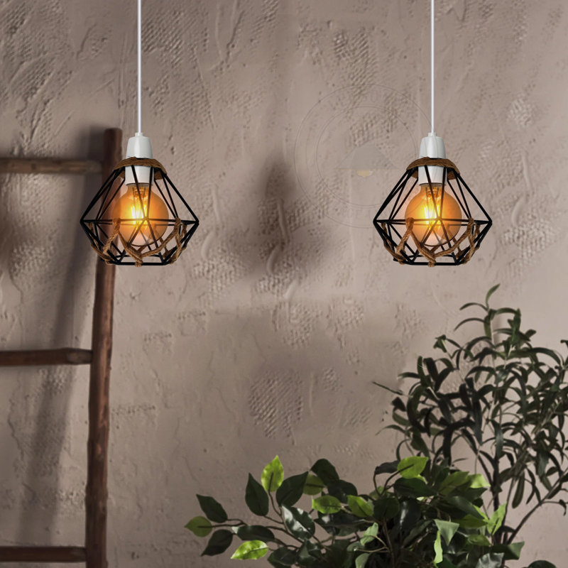 Minidoka 13cm H Metal Dimond Pendant Shade ( Uno )