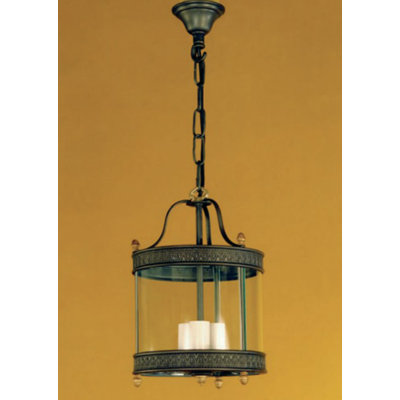Billingsley 3 - Light French Gold With Brown Patina Pendant