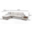 Élégant canapé d'angle avec structure en bois de hêtre, l 10,3 pi x l 6,4 pi x H 2,8 pi | Tissu 100% polyester, nettoyage à sec | Coussins confortables en mousse et en plumes grises épaisses de 18,1 po | Comprend 2 coussins portables, des pieds en noyer et un design scandinave-1017776971-1017776820