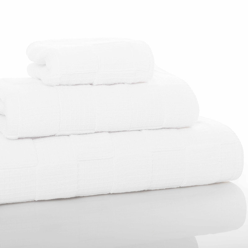 Chess Washcloth, White