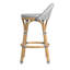Tabouret de comptoir à dossier bas en rotin de 24 po de hauteur Inez-73420268