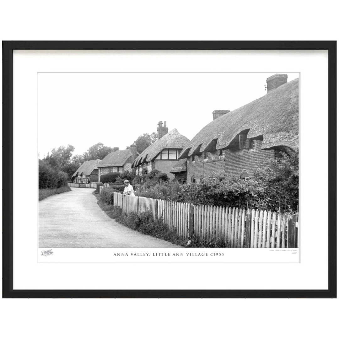 'Anna Valley, Little Ann Village C1955' by Francis Frith - Picture Frame Photograph Print on Paper