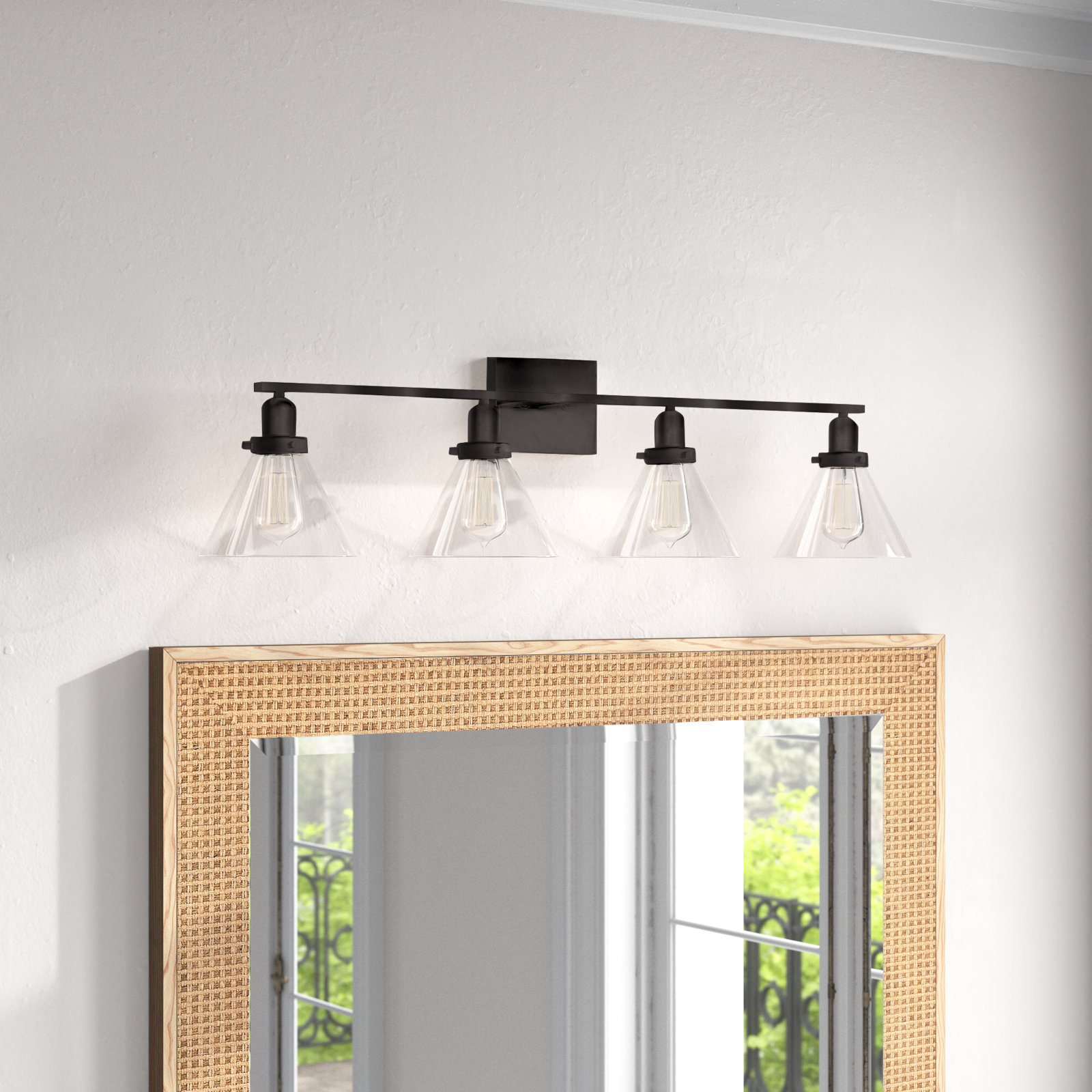 Catalina 4 Light Dimmable Bath Sconce, English Bronze