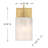 Volkward 1-Light Wall Sconce in Natural Brass-937806954